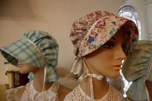 Bonnets made by St. Albans seamstress Cindy Leadbeater will be for sale during the weekend of the St. Albans Raid 150th Anniversary Commemoration to get in the spirit of 1864 fashion. 